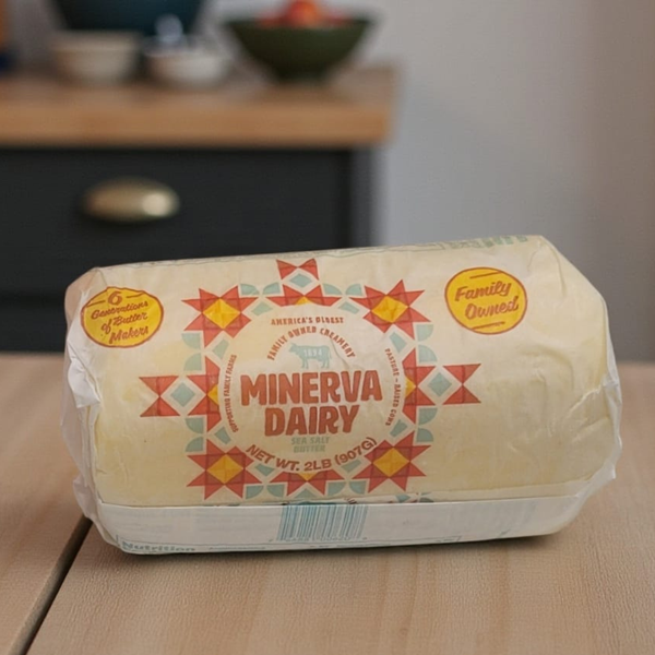 Minerva Dairy Sea Salt Butter Roll (2 lb) | ROCK Farmhouse