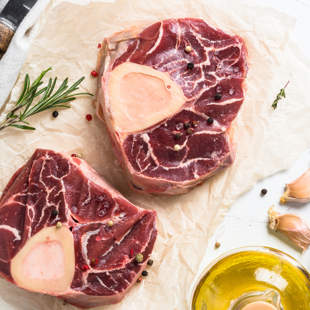 Marrow at the center of Osso Buco