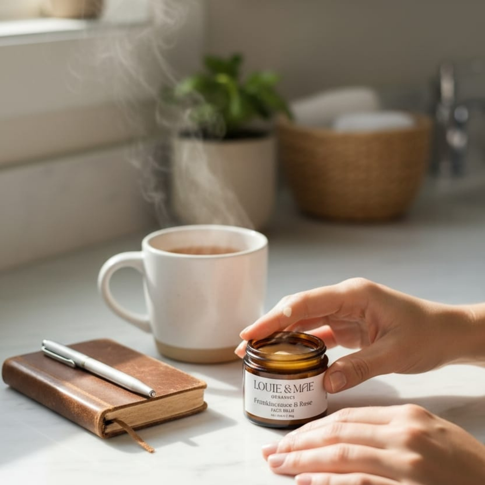 Frankincense & Rose Whipped Tallow Facial Balm (Grass-Fed & Regenerative)