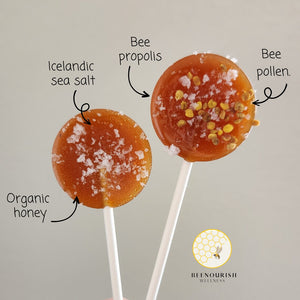 
            
                Load image into Gallery viewer, Organic Honey &amp;amp; Propolis Lollipops
            
        