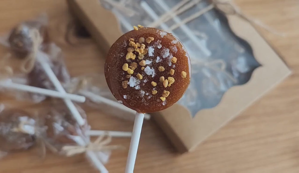
            
                Load and play video in Gallery viewer, Organic Honey &amp;amp; Propolis Lollipops
            
        
