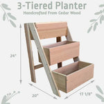 Rustic Vertical Raised Garden Bed  - 3 Tiered Planter